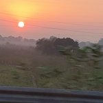 Sunrise on the way to Dheli | Photo taken by Marie A