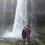 Hannah and Dick - Seljalandsfoss | Photo taken by Elizabeth R