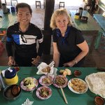 Annette & Hwei our guide | Photo taken by Gregory R
