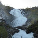 Kjosfossen Waterfall | Photo taken by Mary K