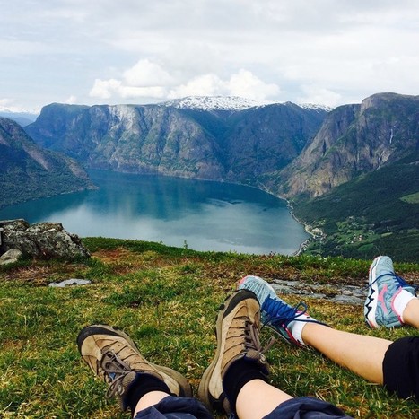 Hike in Aurlandsdalen Valley