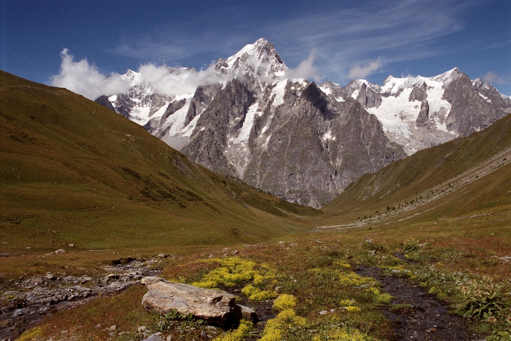 Grandes Jorasses seen from Val Ferret