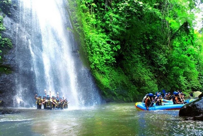 Rafting on Telaga Waja River