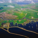 A lush green landscape in the Netherlands