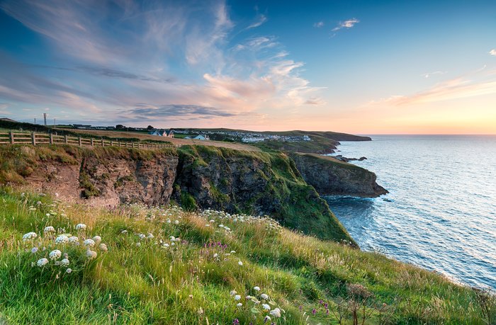 Sunrise over Port Isaac, Cornwall