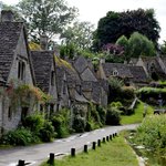 English village of Bibury in Cotswolds