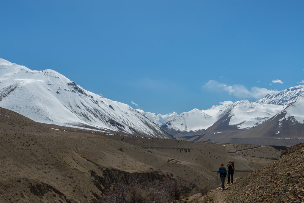 The amazing arid scenery in Upper Mustang