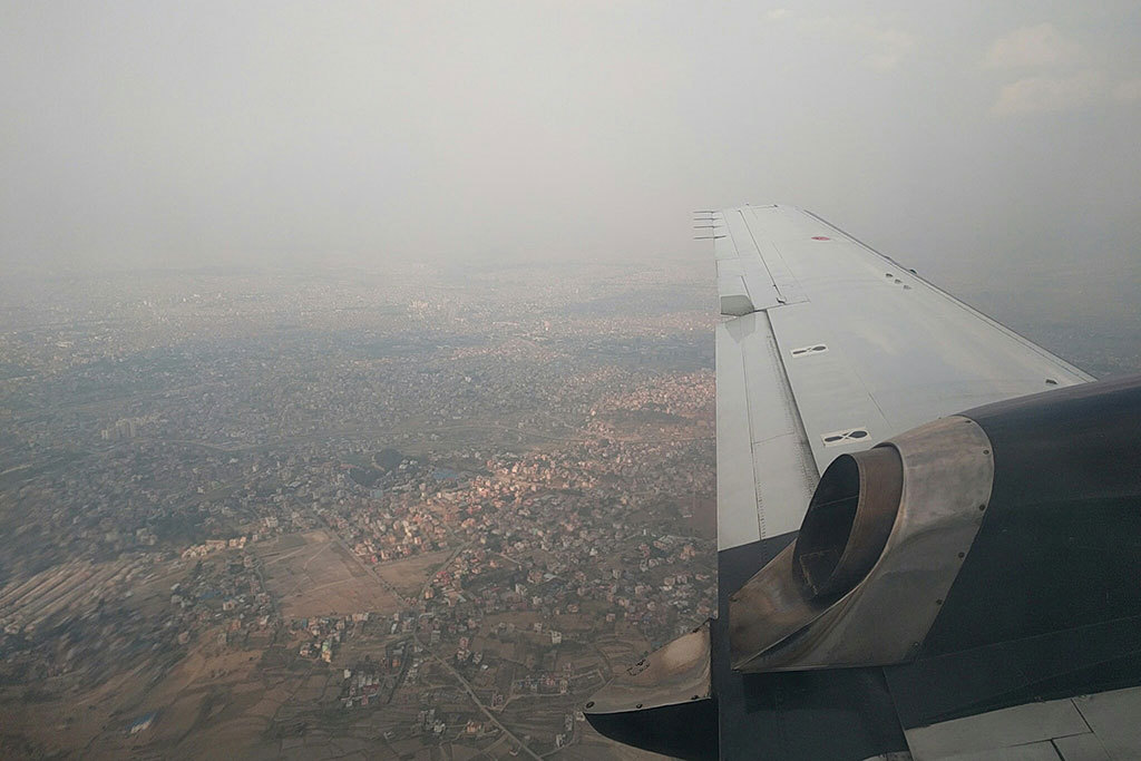 Landing in Kathmandu