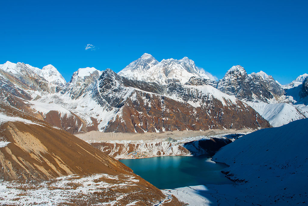 View from Renjo la pass, looking toward Everest
